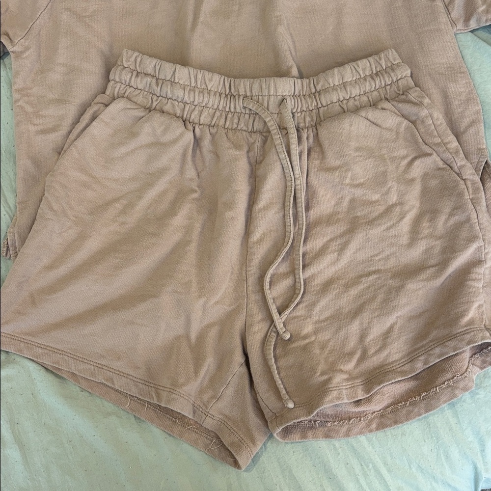 Zenana Outfitters Taupe Lounge Set - Picture 2 of 7